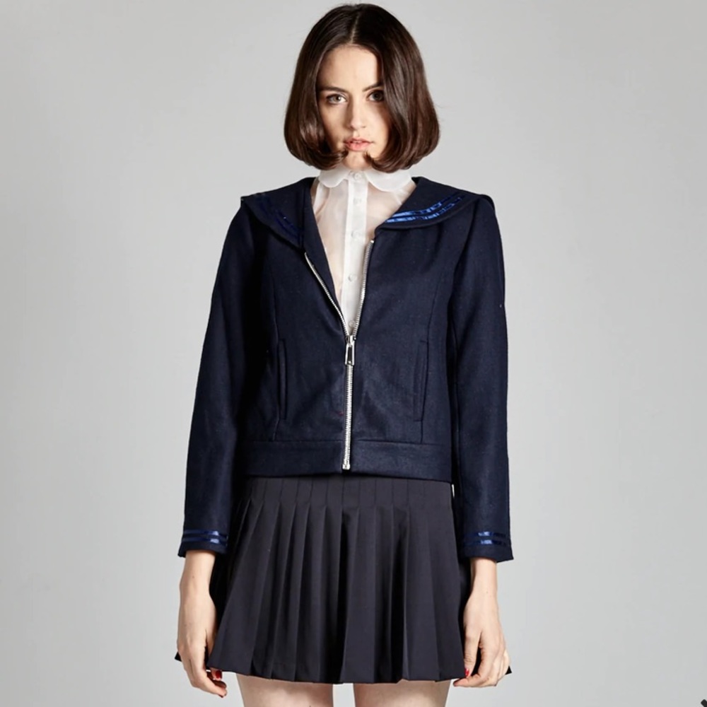 L’ecole des femmes wool sailor jacket